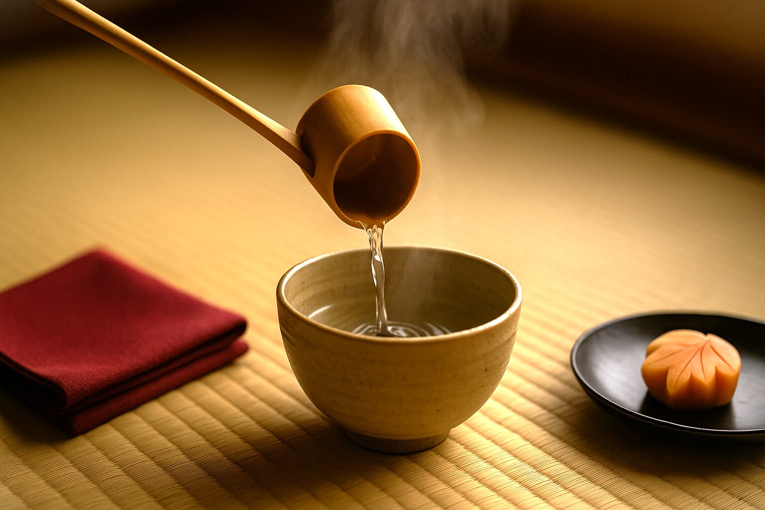There are many different sounds in the tea ceremony